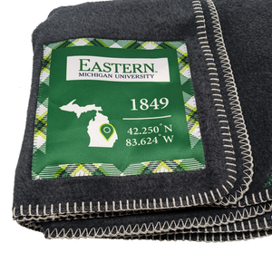 Eastern Michigan Applique Blanket